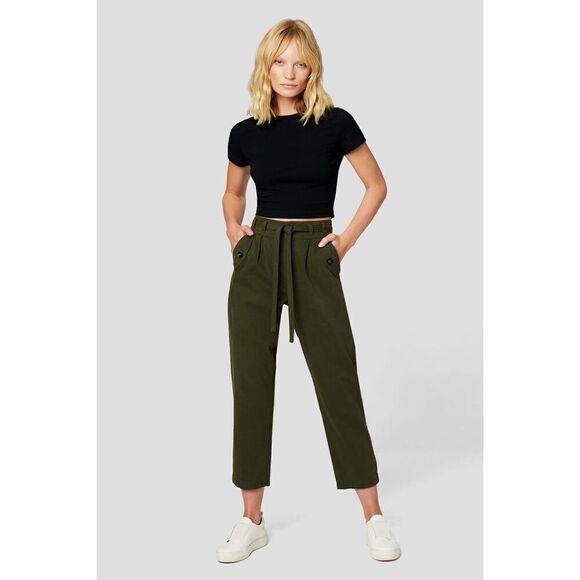 Blank NYC hakuna matata high waisted pleated pant olive green size 28 NEW - Picture 3 of 13
